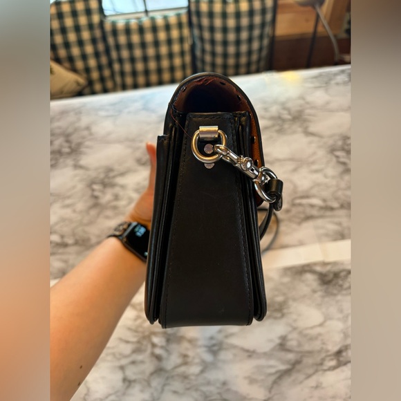 Coach Cassie 19 in Black Pebble Leather with Rivets & Silver Hardware - Picture 5 of 15